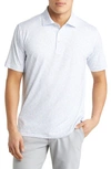 Peter Millar Men's Crown Sport Dazed & Transfused Performance Jersey Polo Shirt In White