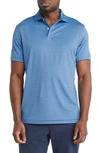 Peter Millar Men's Crafted Miles Performance Jersey Polo Shirt In Marina Blue