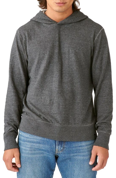 Lucky Brand Duo Fold Hoodie In Charcoal
