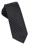 Wrk Neat Silk Tie In Black
