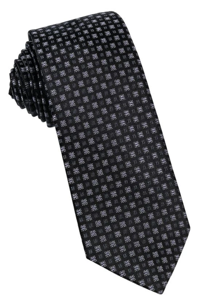 Wrk Neat Silk Tie In Black