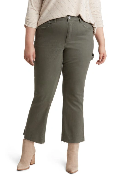 Wit & Wisdom 'ab'solution Skyrise Raw Hem Barely Bootcut Jeans In Laurel Wre