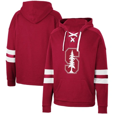 Colosseum Cardinal Stanford Cardinal Lace-up 4.0 Pullover Hoodie