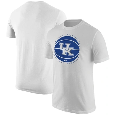 Nike White Kentucky Wildcats Basketball Logo T-shirt