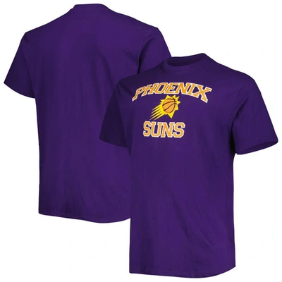 Profile Men's Purple Phoenix Suns Big And Tall Heart And Soul T-shirt
