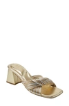 Marc Fisher Ltd Cherrie Slide Sandal In Gold