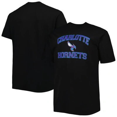 Profile Black Charlotte Hornets Big & Tall Heart & Soul T-shirt