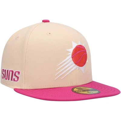 New Era Orange/pink Phoenix Suns Passion Mango 59fifty Fitted Hat
