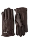 Hestra 'jake' Leather Gloves In Espresso