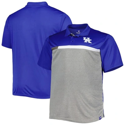 Profile Royal/gray Kentucky Wildcats Big & Tall Polo