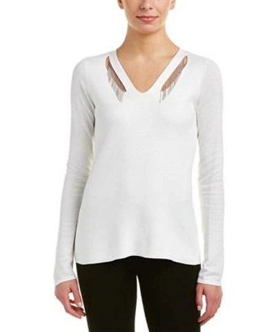 T Tahari Sweater In White