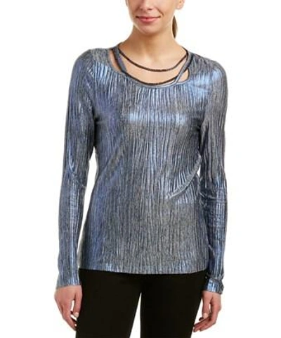 T Tahari Top In Blue