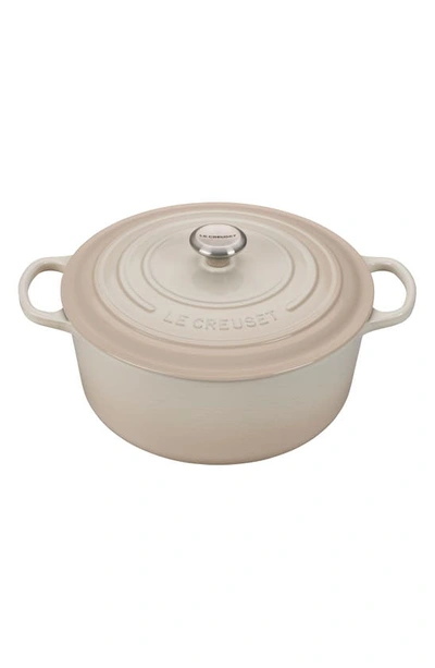 Le Creuset Signature 9-quart Round Enamel Cast Iron French/dutch Oven In Meringue