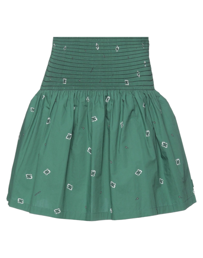 Kenzo Mini Skirts In Green