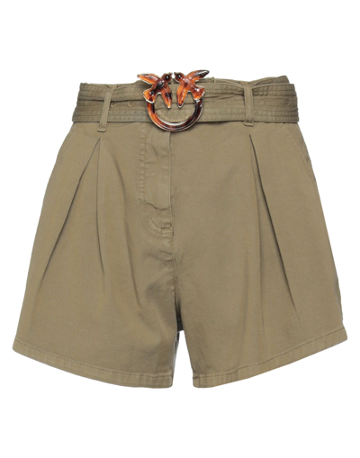 Pinko Woman Shorts & Bermuda Shorts Military Green Size 26 Cotton, Elastane