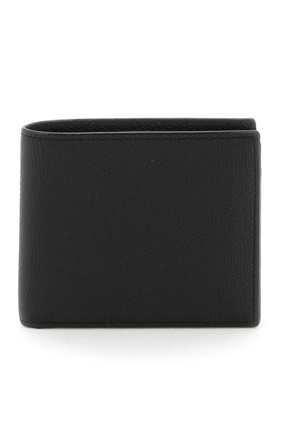 Valextra Bi-fold Wallet In Black