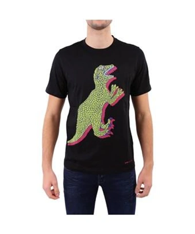 Paul Smith Dinosaur Print T-shirt In Black