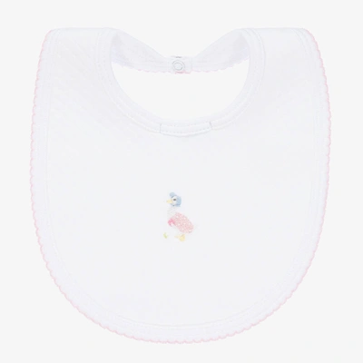 Mini-la-mode Babies' Girls Jemima Puddle-duck Pima Cotton Bib In White