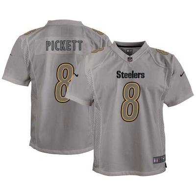 Nike Kids' Youth  Kenny Pickett Gray Pittsburgh Steelers Atmosphere Game Jersey