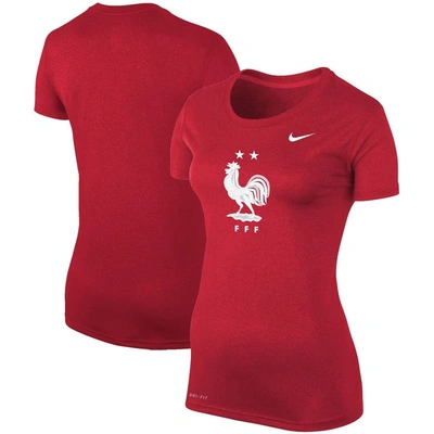 Nike Red France National Team Legend Performance T-shirt