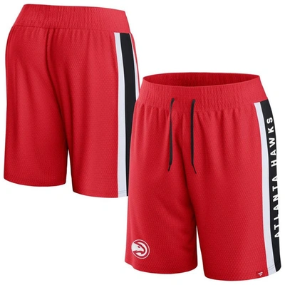 Fanatics Branded Red Atlanta Hawks Referee Iconic Mesh Shorts