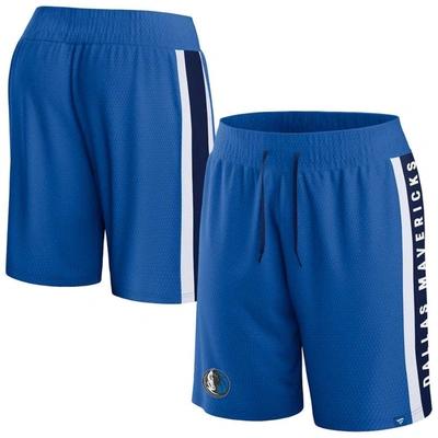 Fanatics Branded Blue Dallas Mavericks Referee Iconic Mesh Shorts