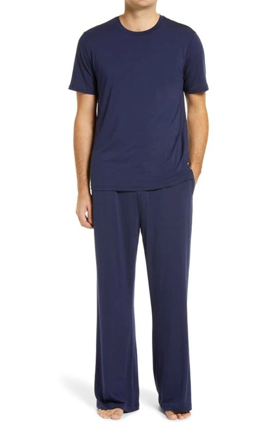 Nordstrom Cooling Pajamas In Navy Peacoat
