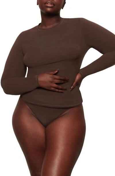 Skims Fits Everybody T-shirt In Cocoa