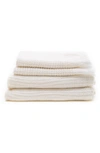 House No.23 Ella Waffle Towel In White