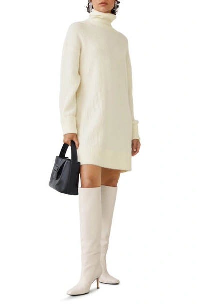 & Other Stories Oversized Turtleneck Sweater In Off White