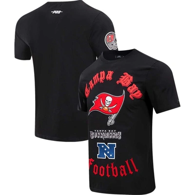 Pro Standard Black Tampa Bay Buccaneers Old English T-shirt