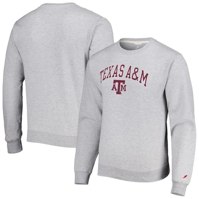 League Collegiate Wear Men's  Gray Texas A&m Aggies 1965 Arch Essential Pullover Sweatshirt