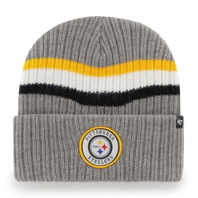 47 '  Gray Pittsburgh Steelers Highline Cuffed Knit Hat