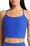 Beyond Yoga Space Dye Crop Tank In Sapphire Blue Heathe