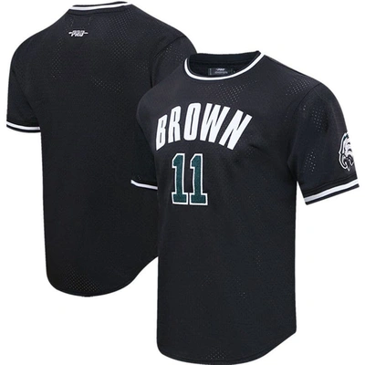 Pro Standard Men's  A.j. Brown Black Philadelphia Eagles Mesh Player Name And Number T-shirt