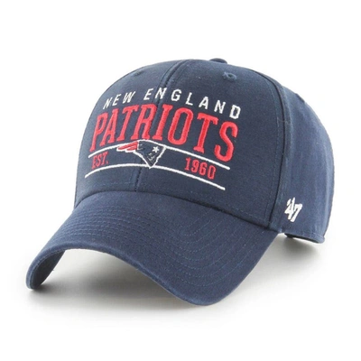 47 ' Navy New England Patriots Centerline Mvp Adjustable Hat