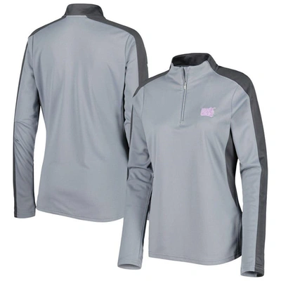 Levelwear Gray Nhl 2022 Hockey Fights Cancer Remi Quarter-zip Top