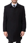 Hart Schaffner Marx Hanley Wool Blend Coat In Black