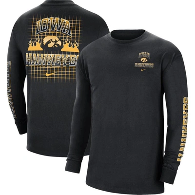 Nike Black Iowa Hawkeyes Tour Max 90 Long Sleeve T-shirt
