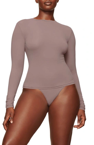 Skims Fits Everybody T-shirt In Umber
