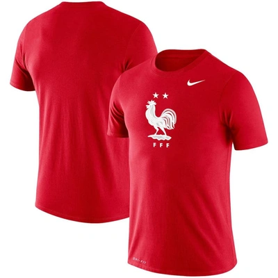 Nike Red France National Team Primary Logo Legend Performance T-shirt