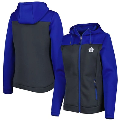 Antigua Blue/gray Toronto Maple Leafs Protect Full-zip Jacket