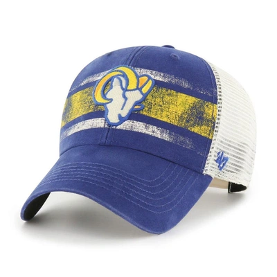 47 ' Royal/white Los Angeles Rams Interlude Mvp Trucker Snapback Hat