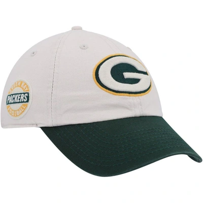 47 ' Cream/green Green Bay Packers Sidestep Clean Up Adjustable Hat
