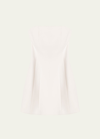 A.l.c Elsie Strapless Cady Mini Dress In White