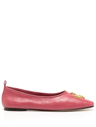 Tory Burch Eleanor Ballet Flat In Light Berry