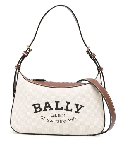 Bally Logo-print Leather-trim Canvas Tote Bag In Multicoloured