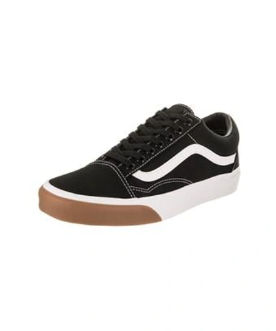 Vans Unisex Old Skool (gum Bumper) Skate Shoe In Black/true White | ModeSens