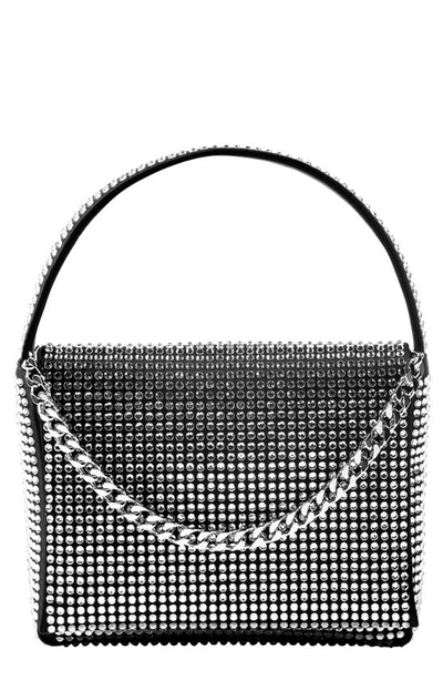 Liselle Kiss Taylor Small Pave Crystal Crossbody In Black