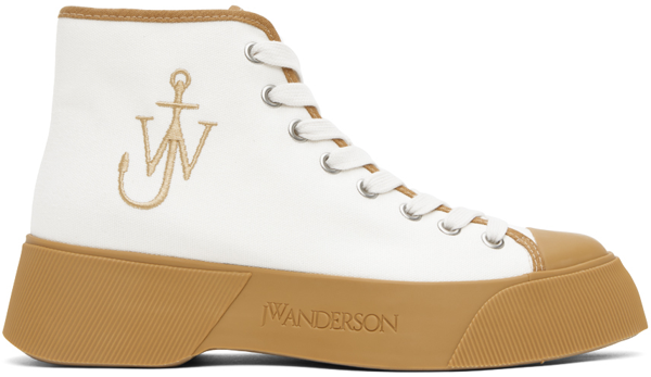 JW Anderson embroidered-logo lace-up shoes - Brown